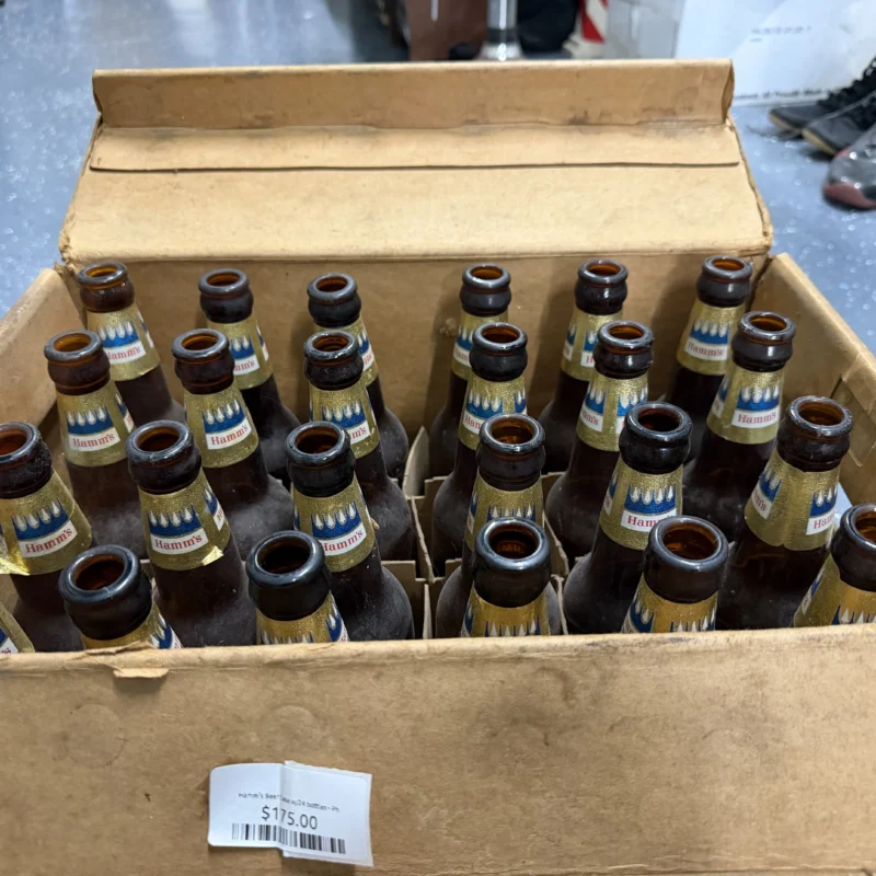Gold Foil Hamm's Beer Case w/24 bottles - Ph