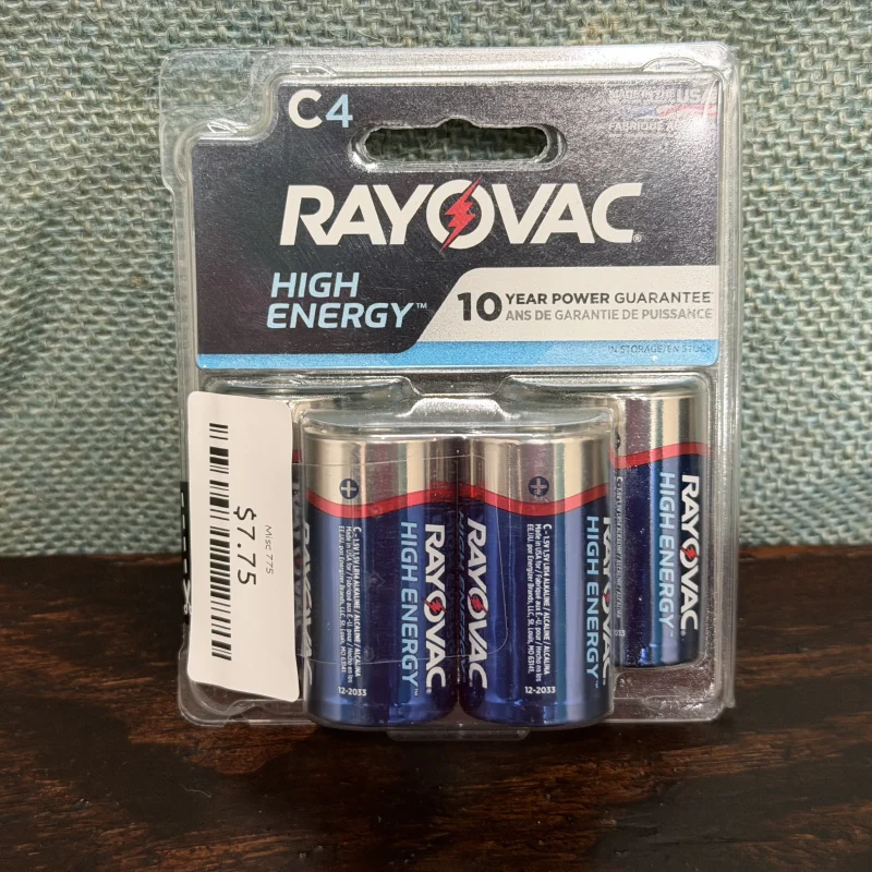 4 Pack C Batteries