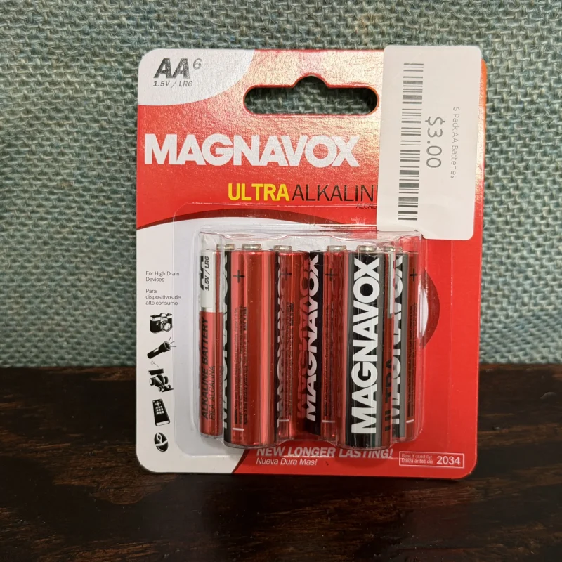 6 Pack AA Batteries