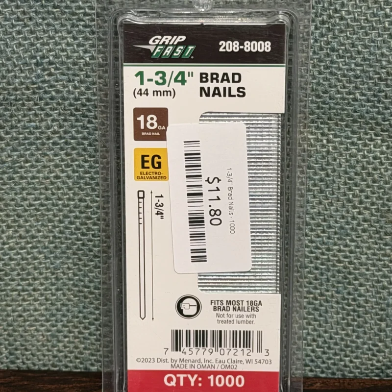 1-3/4" Brad Nails - 1000