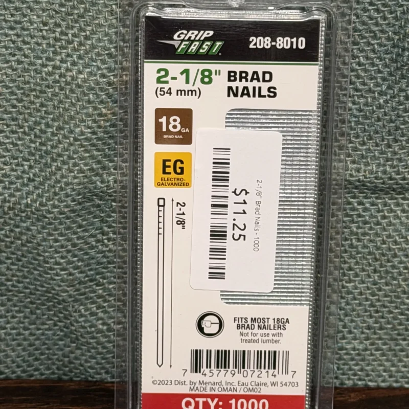 2-1/8" Brad Nails - 1000
