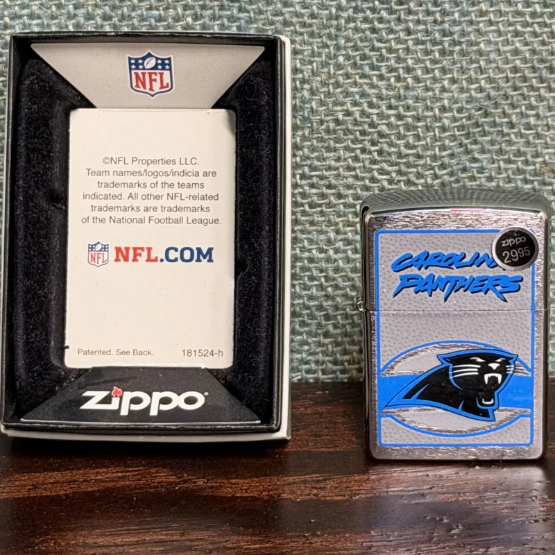Carolina Panthers Zippo New Sealed - Blue - Ph