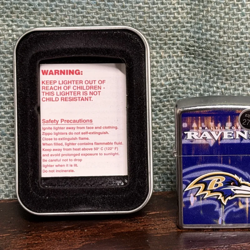 Baltimore Ravens Zippo New Sealed - Ph